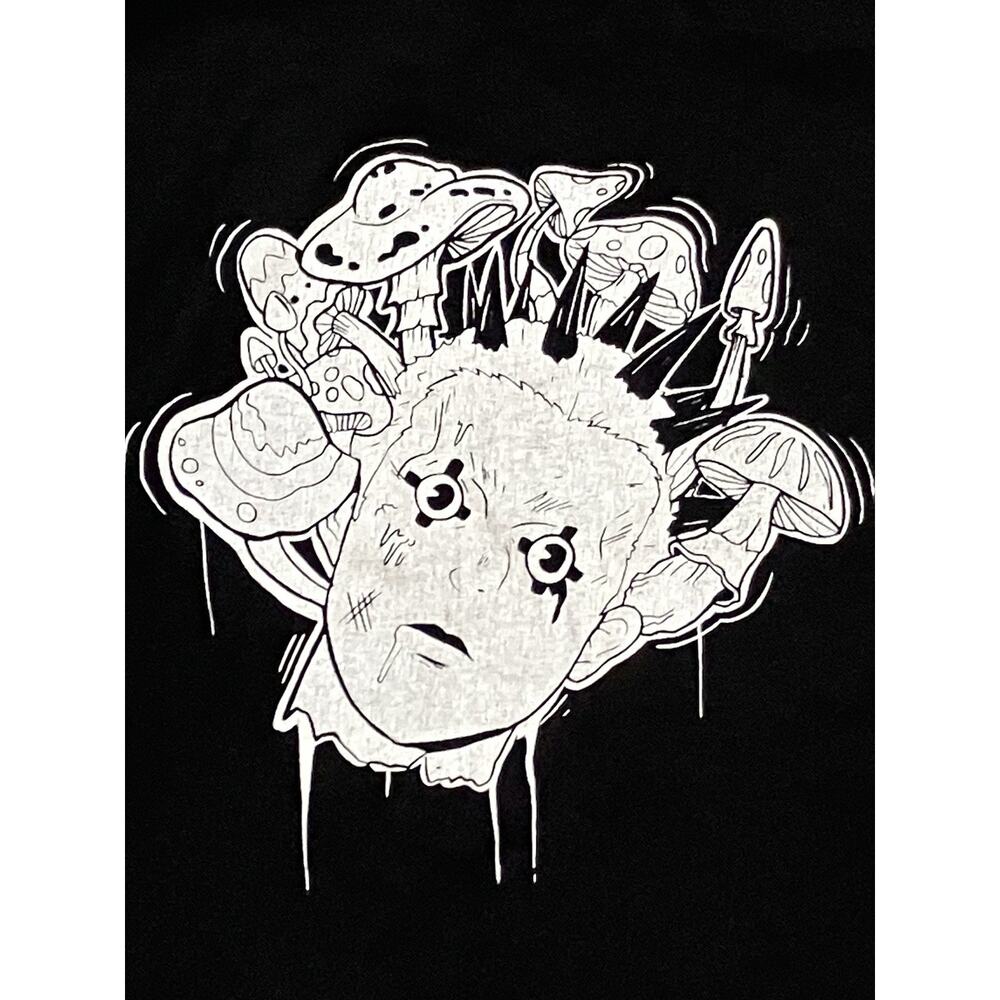 Dorohedoro Manga T-shirt Size L Black Risu Horrorcore Anime Comic Graphic Art